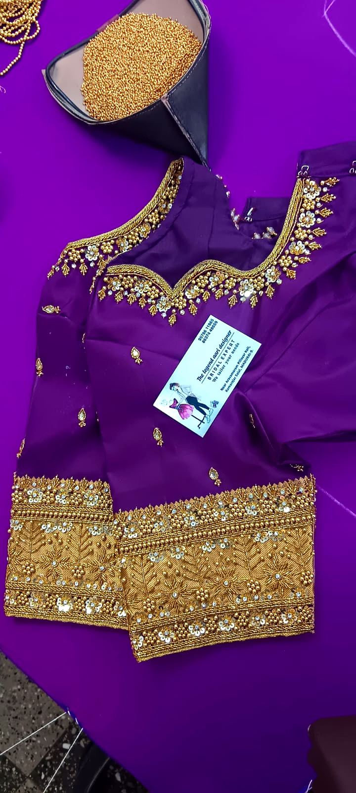 Aari work blouse image 3