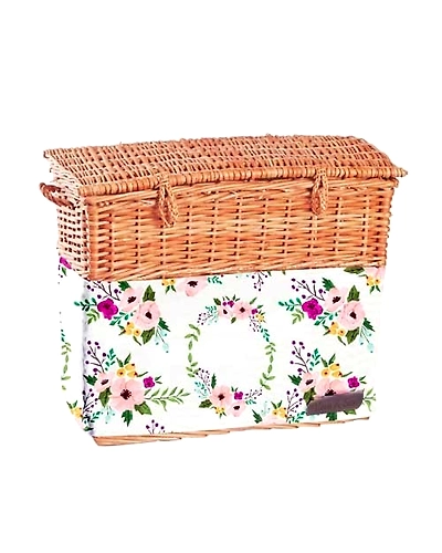 Magazine &amp; Newspaper Storage-Multicolor-Closed : 16x9x13-Bamboo-1