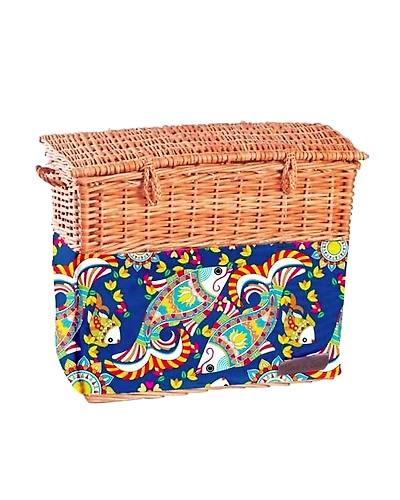 Magazine &amp; Newspaper Storage-Multicolor-Closed : 16x9x13-Bamboo-1