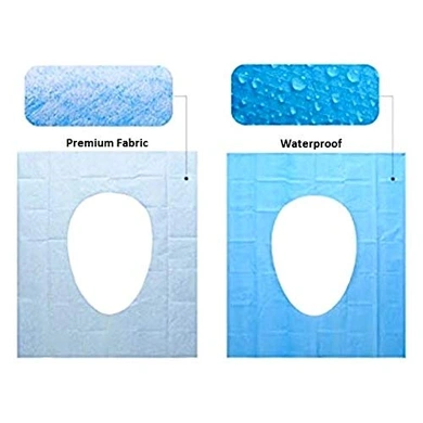 Pack of 12 ISHTA Disposable Waterproof Premium Recyclable Soft Toilet Seat Covers (60 pcs)-5