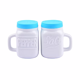 total gift solutions salt & pepper shakers (mason jar)