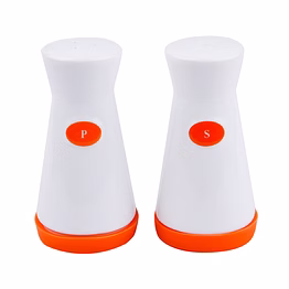total gift solutions salt & pepper shakers (orange)