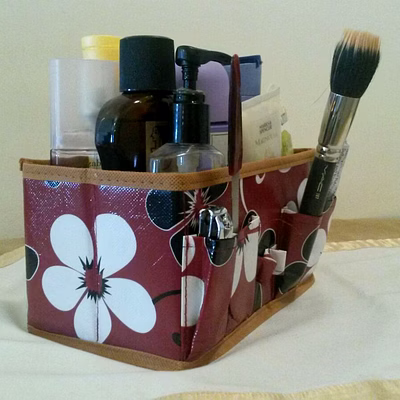 total gift solutions floral cosmetic desk organizer