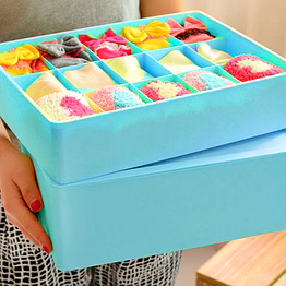 total gift solutions plastic underwear organizer (15 grid)