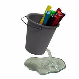 total gift solutions desk bucket pen holder