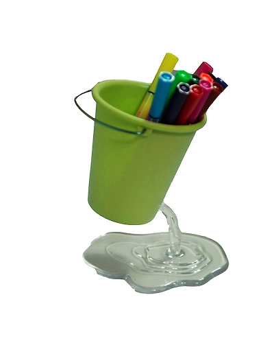 Desk Bucket Pen Holder-assorted-1