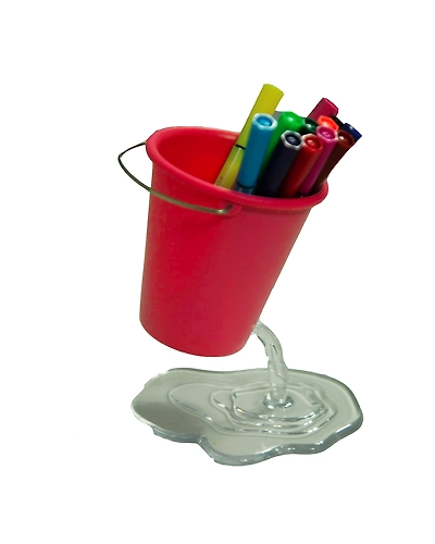 Desk Bucket Pen Holder-assorted-4