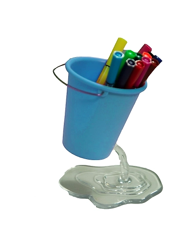 Desk Bucket Pen Holder-assorted-5