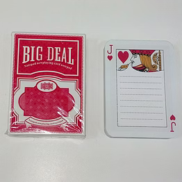total gift solutions playing cards memopad