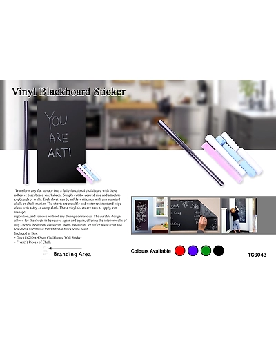 Vinyl Blackboard Sticker-Black-1