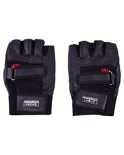 Gym Gloves (2pcs set)-Black-1