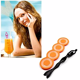 total gift solutions ice tray - hula hoop plus mermaid stirrer
