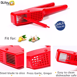 total gift solutions 2-in-1 garlic presser & slicer