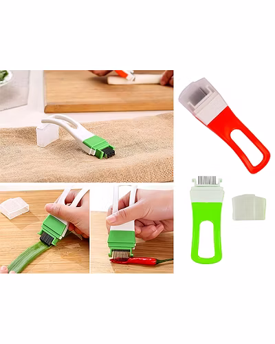 Spring Onion Slicer &amp; Dicer-green-2