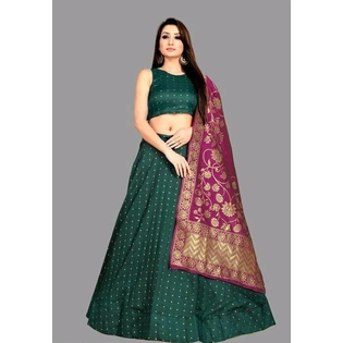 Wonderful Jacquard Silk Lehenga