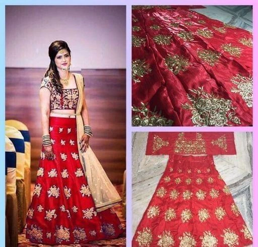 Stylish Banglori Sattin Silk Lehenga-48699