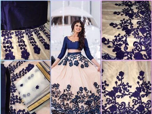 Gorgeous Net Embroidered Lehenga-889942