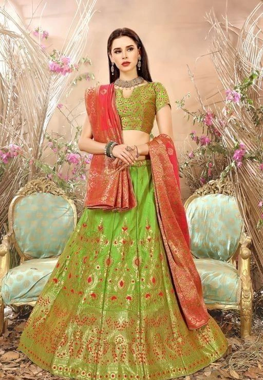 Magnificent Banarasi Silk Lehenga-234838