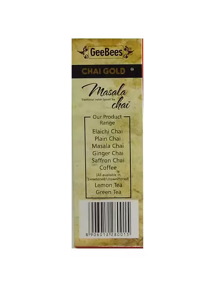 Gee Bees Gold Masala Chai Sweetened (10 Pcs)-1