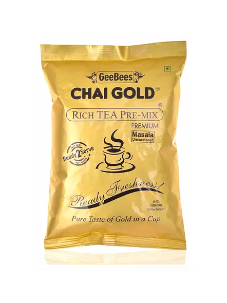 Gee Bees Gold Masala Chai Unsweetene (10 Pcs)-155