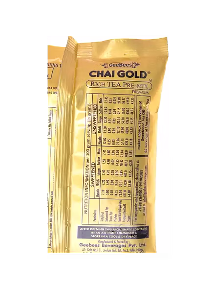 Gee Bees Gold Masala Chai Unsweetene (10 Pcs)-1