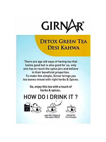 Girnar Deshi Kahwa Green Tea (10 Pcs)-3