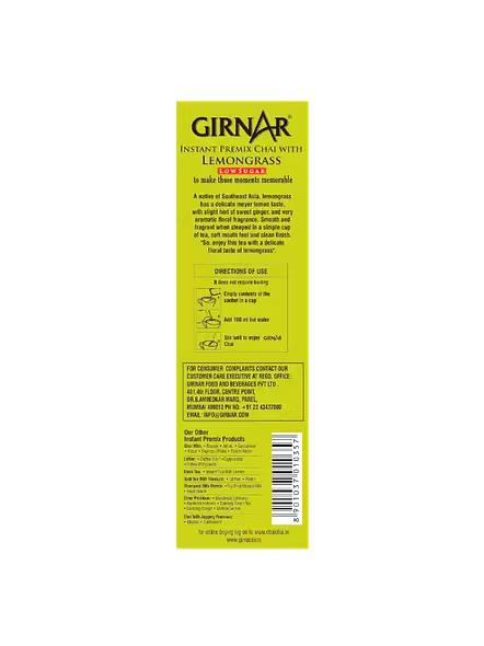 Girnar Lemon Grass Chai Instant Premix (140 G)-2