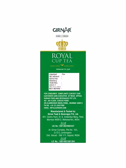 Girnar Royal Cup Tea Pouch (250 G)-1