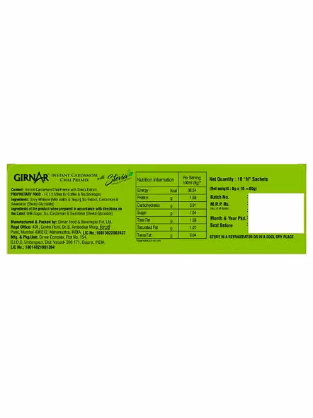 Girnar Stivea Masala Chai Instant Premix (10 Pcs)-1