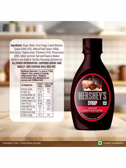 Hersheys Syrup Genuine Chocolate (200 G)-1