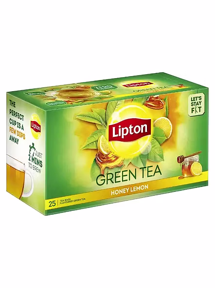 Lipton Green Tea Bags Honey Lemon (25 Pcs)-1