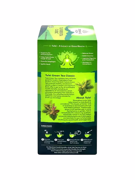 Organic India Tulsi Green Tea Bags (25 Pcs)-1