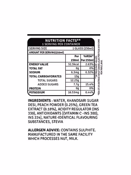 Raw Pressery Iced Green Tea Peach (250 Ml)-2