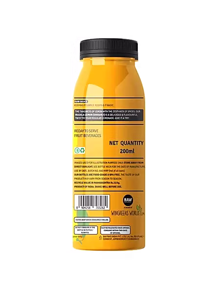 Raw Pressery Masala Lemon Shikanji Juice (200 Ml)-3