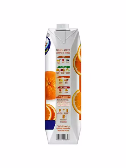 Real Fruit Power Active 100% Orange Juice (1 Lt)-1