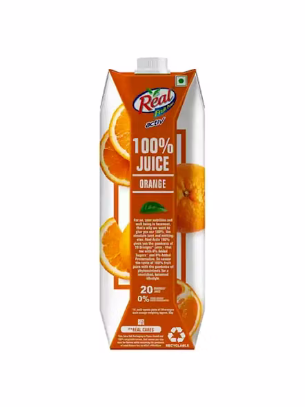 Real Fruit Power Active 100% Orange Juice (1 Lt)-2