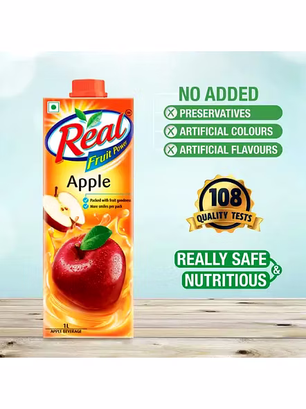 Real Fruit Power Apple Juice (1 Lt)-2