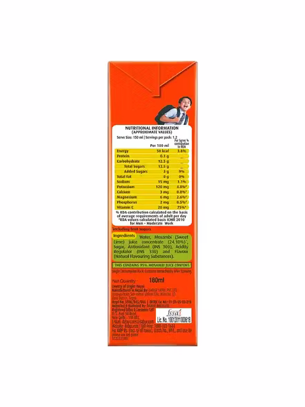 Real Fruit Power Mosambi Juice (180 G)-3