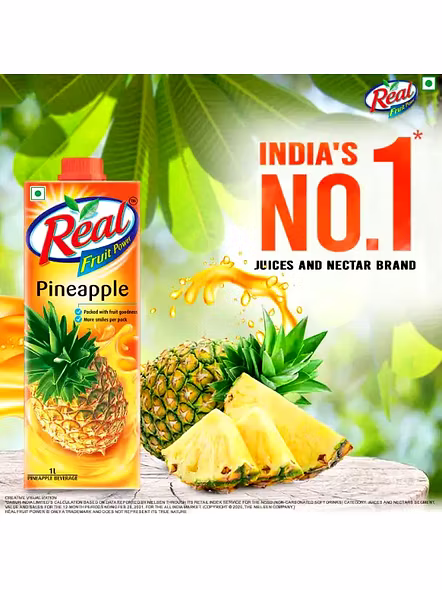Real Fruit Power Pineapple Juice (1 Lt)-300