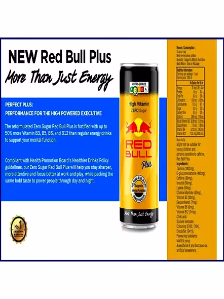 Red Bull Plus High Vitamin Zero Sugar (250 Ml)-1