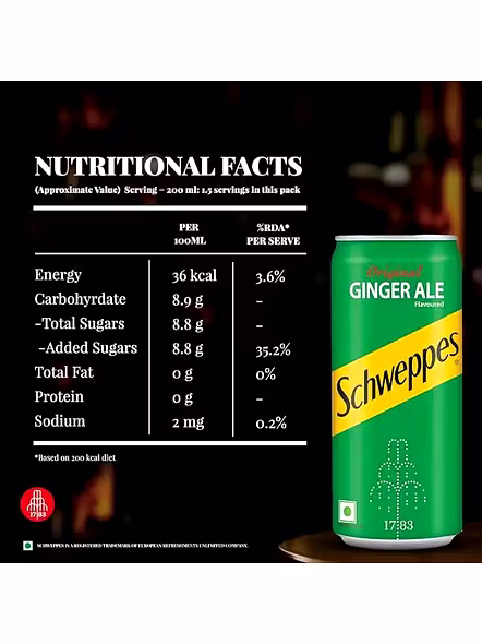 Schweppes Ginger Ale Can (300 Ml)-2