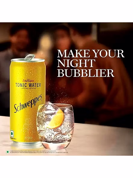 Schweppes Tonic Water Indian Can (300 Ml)-1