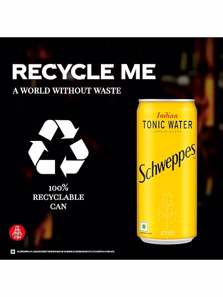 Schweppes Tonic Water Indian Can (300 Ml)-3