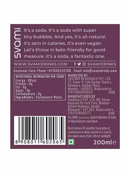 Svami Soda Waterter (200 Ml)-1
