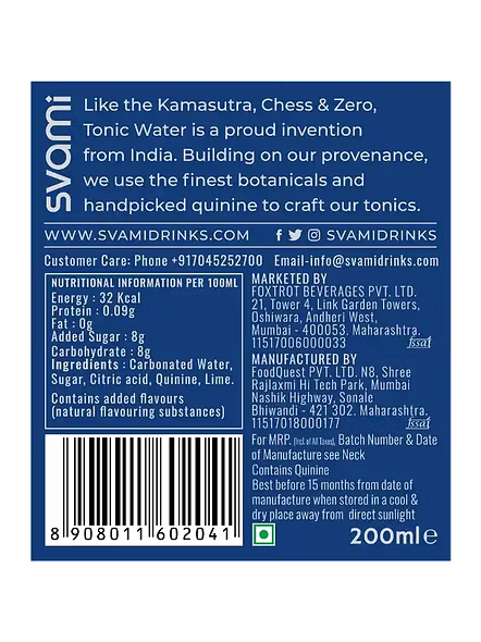 Svami Tonic Original (200 Ml)-1