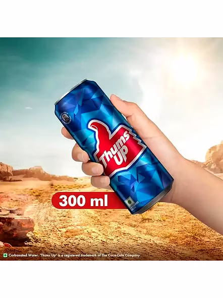 Thums Up Soft Drinks Can (300 Ml)-3