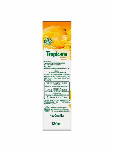 Tropicana Mango Delight Fruit Juice (180 Ml)-2