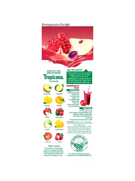 Tropicana Pomegranate Fruit Juice (200 Ml)-1