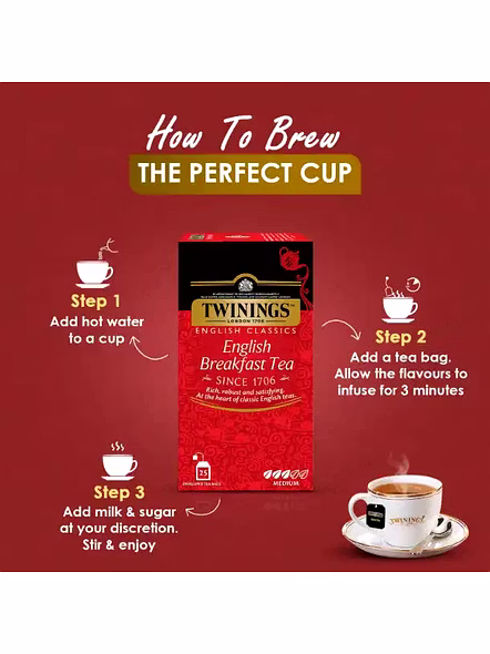 Twining English Breakfast Tea Bag (25 Pcs)-2