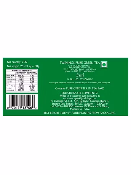Twining Green Tea Bag (25 Pcs)-3